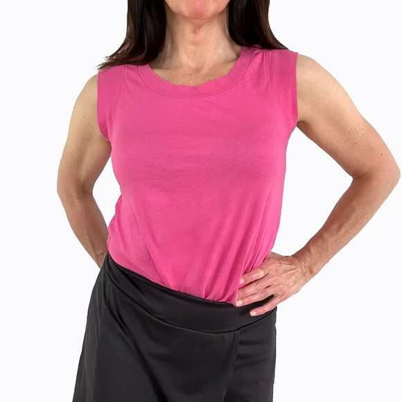 Alternative Apparel Pink Cap Sleeve T-shirt S/M Original Art Skull Edgy Design - Picture 2 of 8